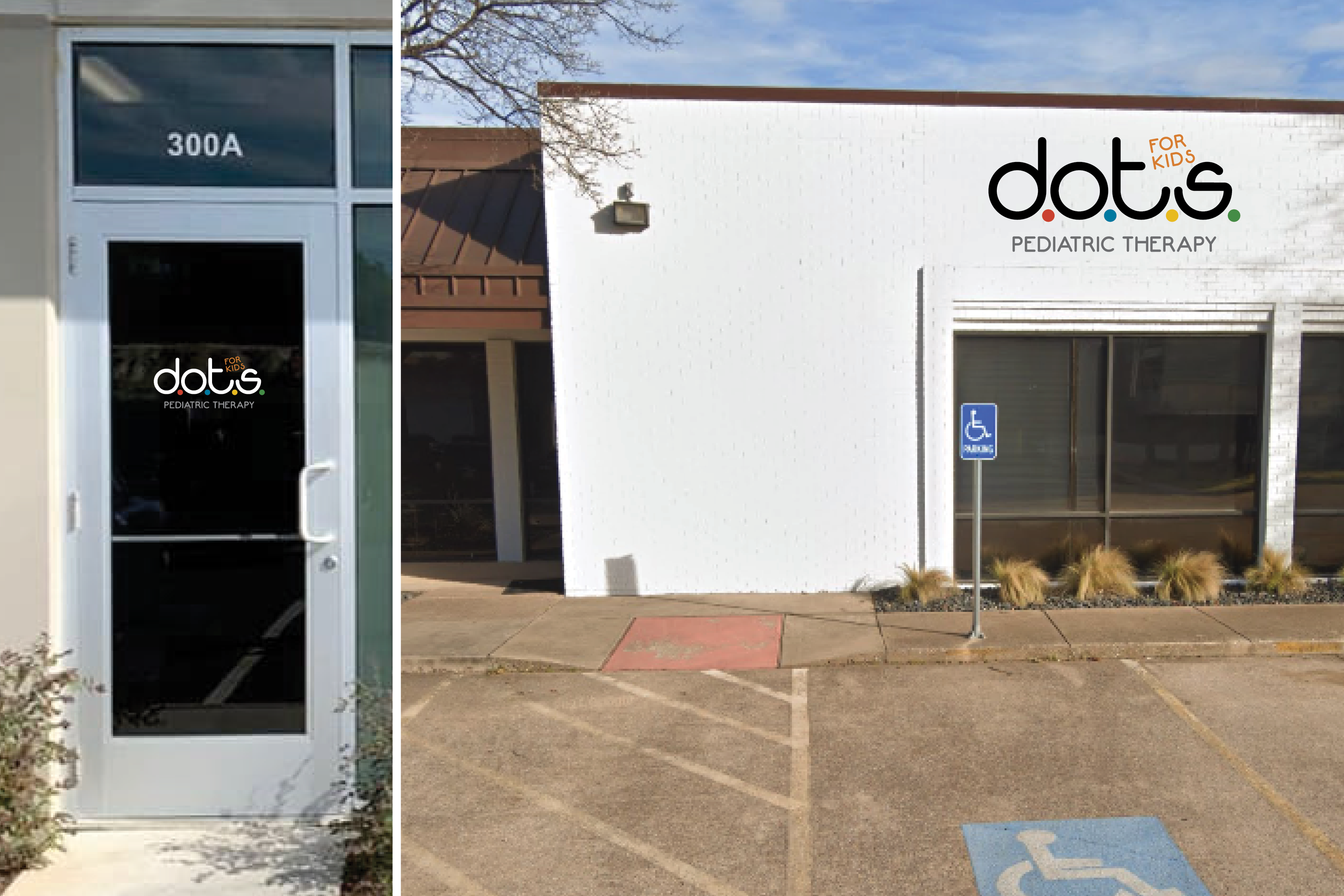 Mockup of building signage