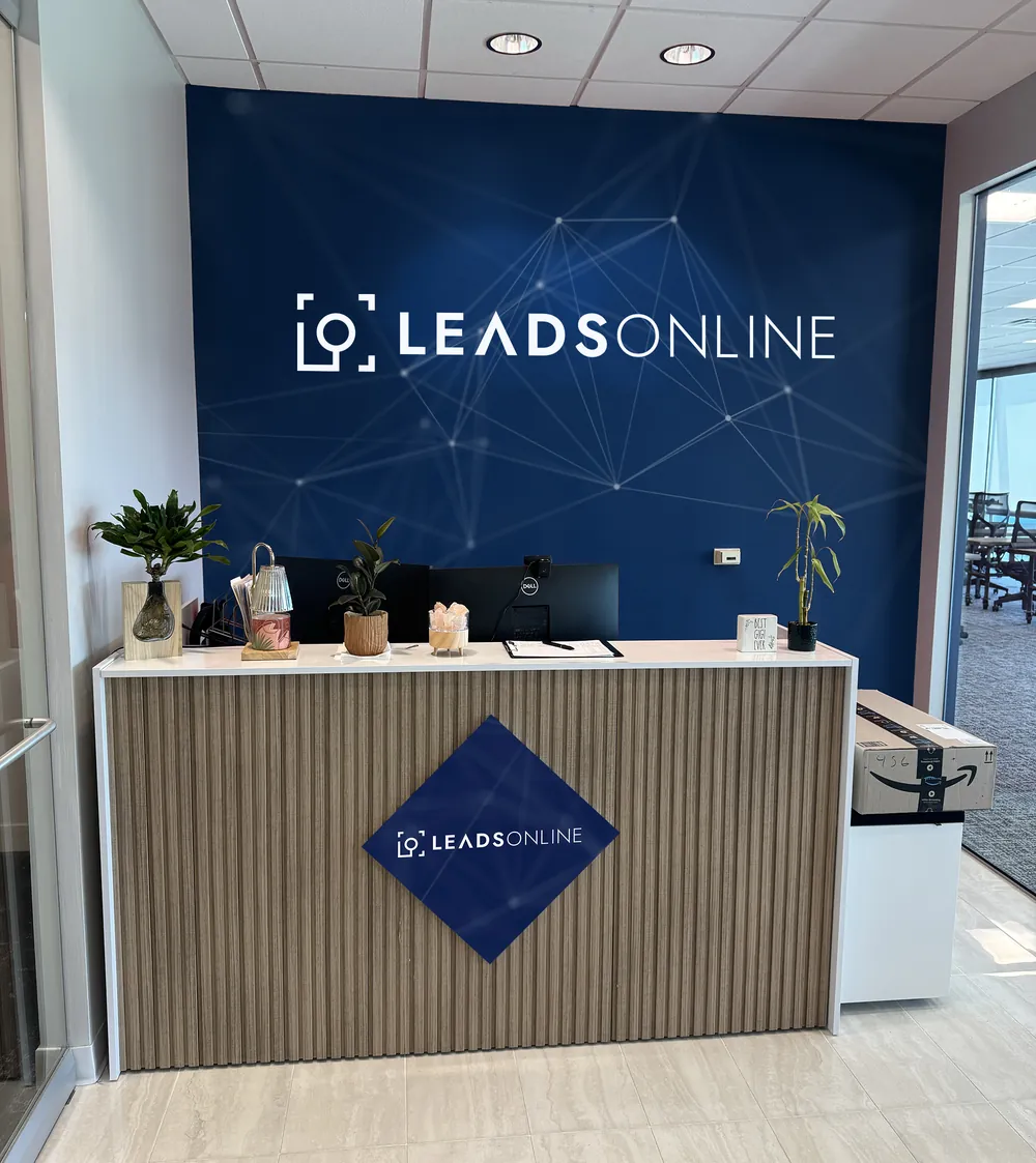 LeadsOnline office front desk