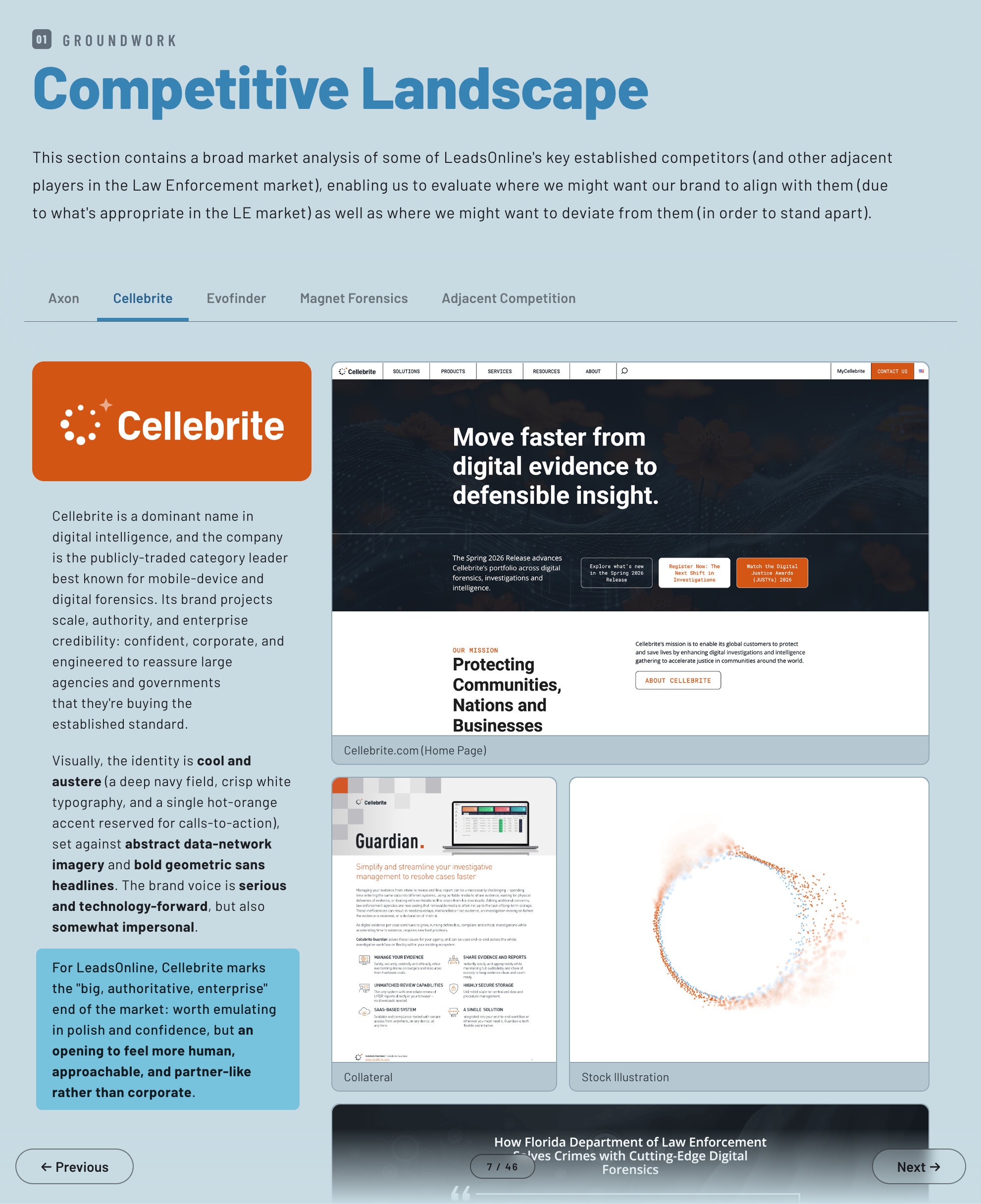 Cellebrite brand research example
