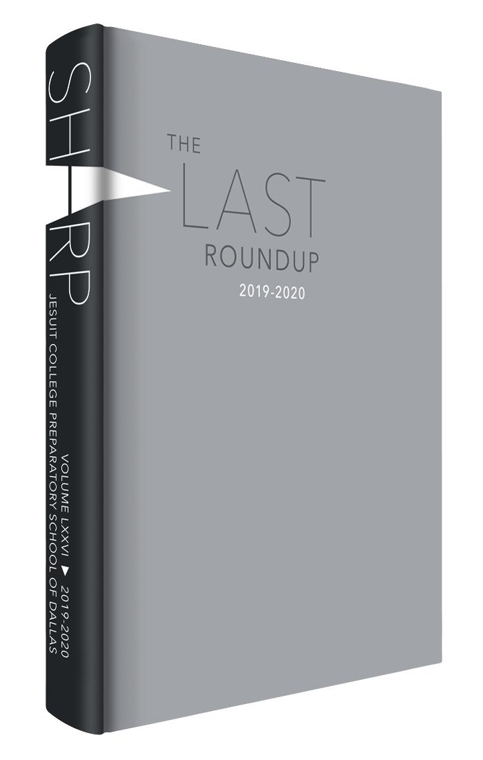 Cover of the 2019-20 Sharp yearbook.