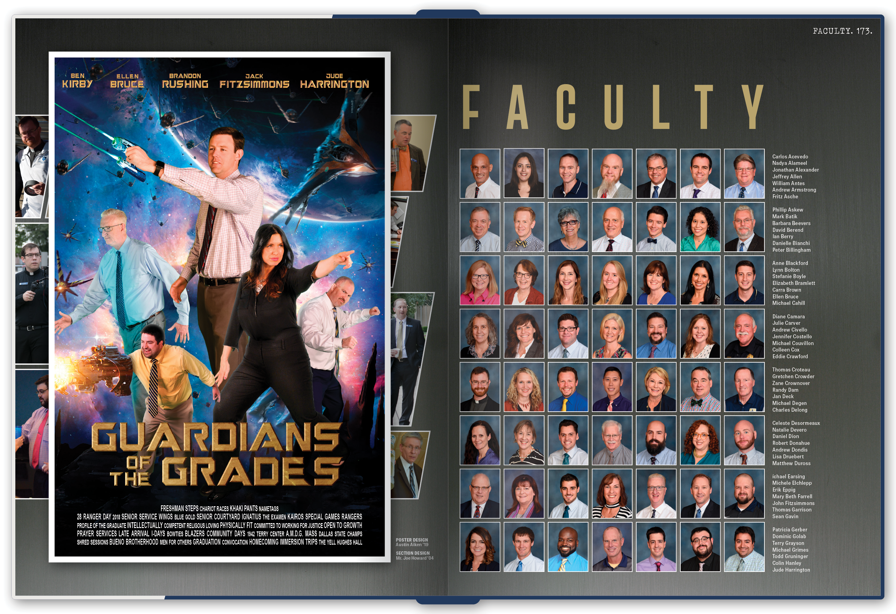 The Faculty portraits section intro.